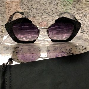 NWOT Willy Wonka Inspired Sun Shades (BLK/SLVR